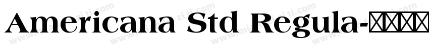 Americana Std Regula字体转换